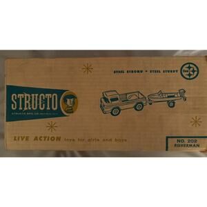 Structo No. 202 Fisherman Pickup Truck & Boat - Boxed